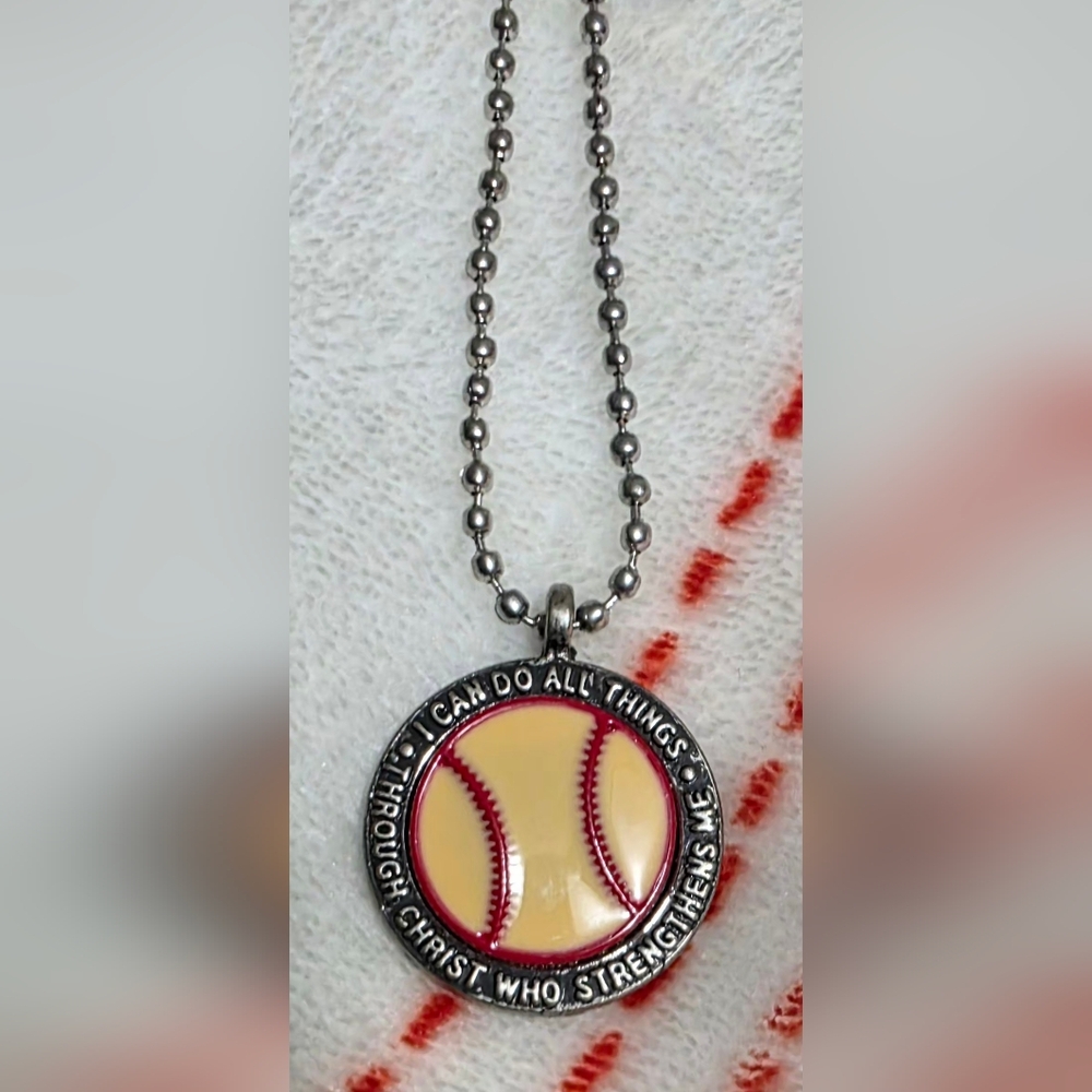 Softball Necklace